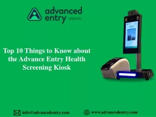 top 10 things to know about the advance entry