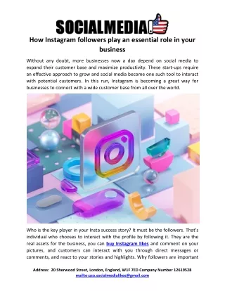 How Instagram followers play an essential role in your business