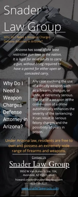 Weapon Charges Attorney in Avondale