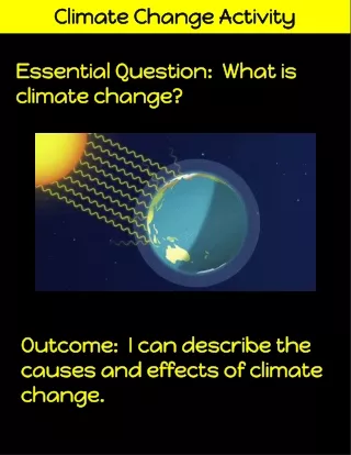 climate change activity