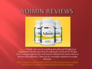 Adimin Reviews