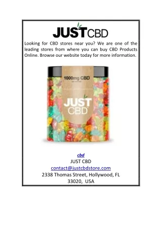 CBD | Justcbdstore.com