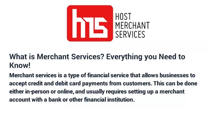 what is merchant services everything you need to know