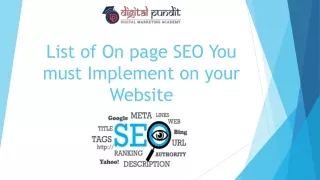 Why ON PAGE SEO Is The Only Skill You Really Need