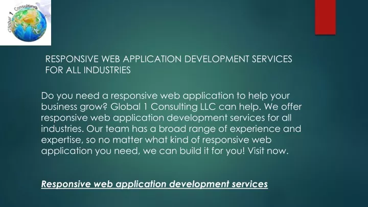responsive web application development services for all industries