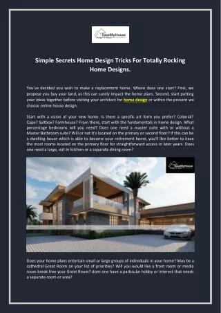 simple secrets home design tricks for totally