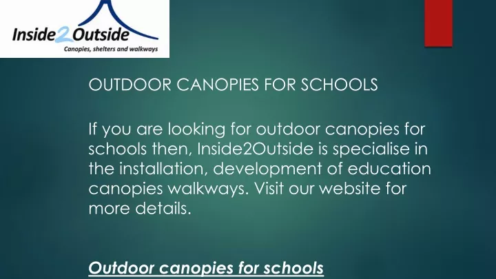 outdoor canopies for schools