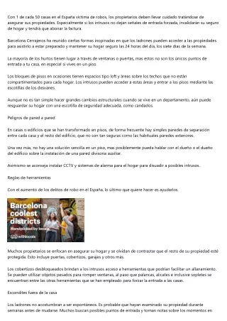 ¿De qué manera puede una empresa de cerrajeria mejorar la seguridad de mi vivien