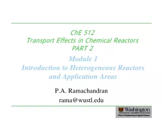 Catalyrtic Reactors PPT