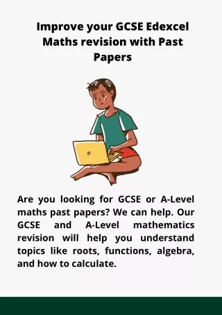 Improve your GCSE Edexcel Maths revision with Past Papers