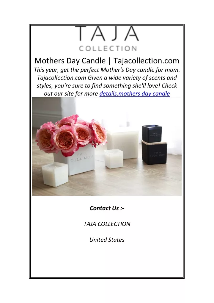 mothers day candle tajacollection com this year