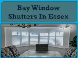 Bay Window Shutters In Essex