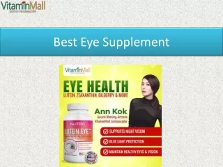best eye supplement