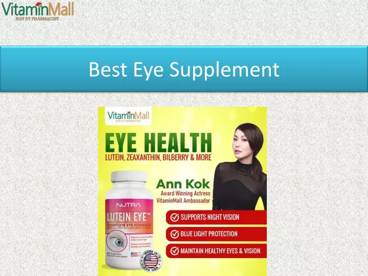 best eye supplement