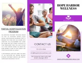 What Kinds Of Counselling Are Involved In A Partial Hospitalisation Program?