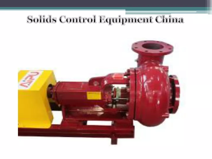 solids control equipment china