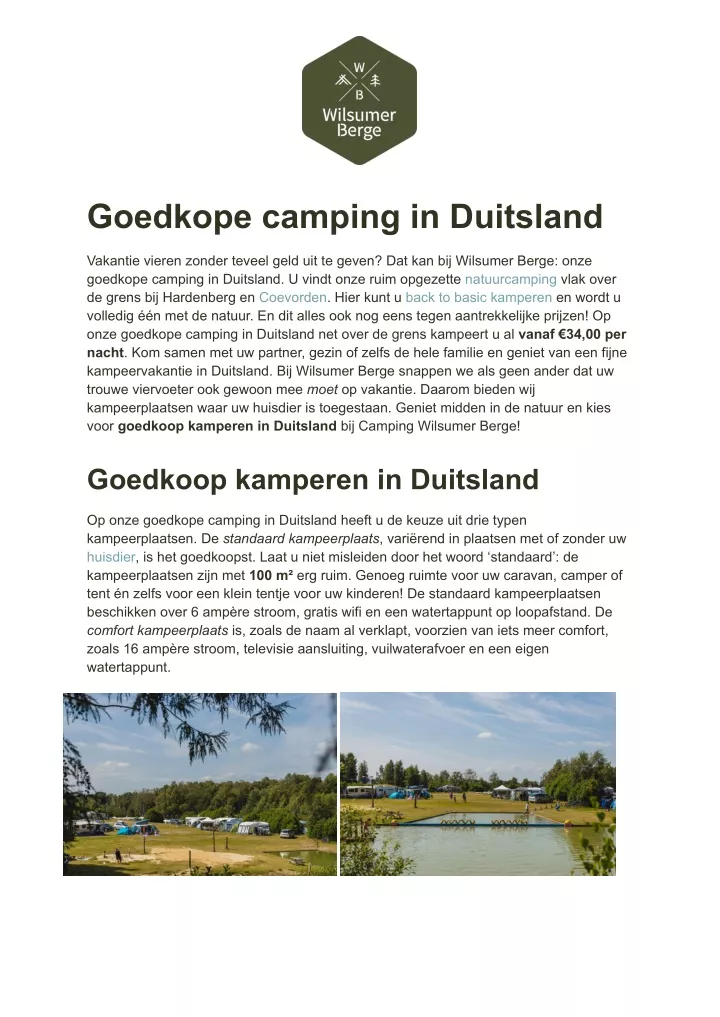 goedkope camping in duitsland
