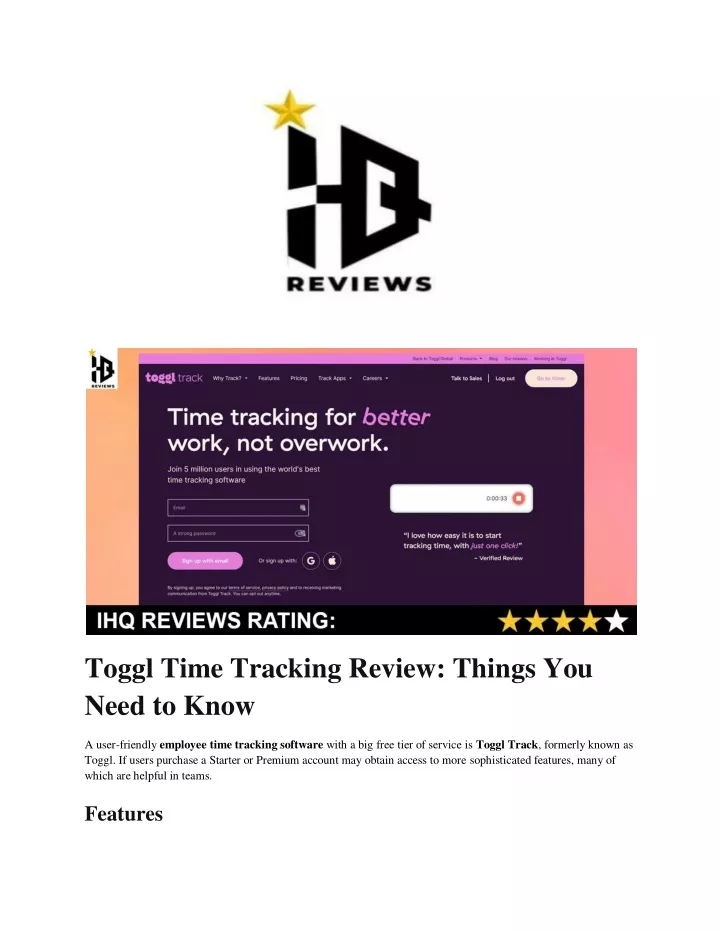 toggl time tracking review things you need to know