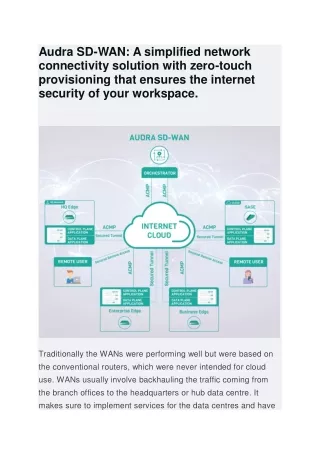 Audra SD-WAN