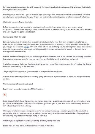so you re ready to reserve a day with an escort