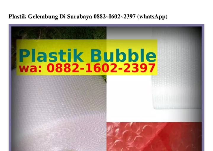 plastik gelembung di surabaya 0882 i602 2397