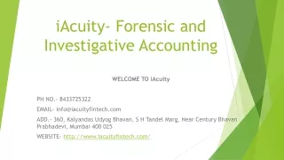 iAcuity- Forensic and Investigative Accounting