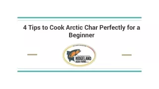 4 Tips to Cook Arctic Char Perfectly for a Beginner