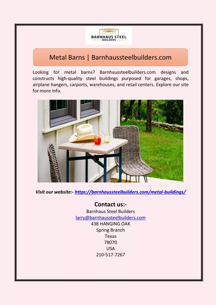 metal barns barnhaussteelbuilders com