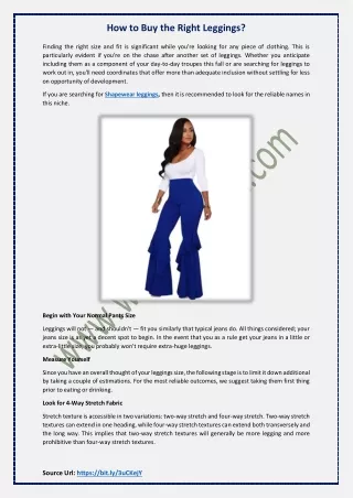 how to buy the right leggings