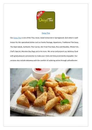 5% off - Daisy Thai Restaurant Springwood Delivery, QLD
