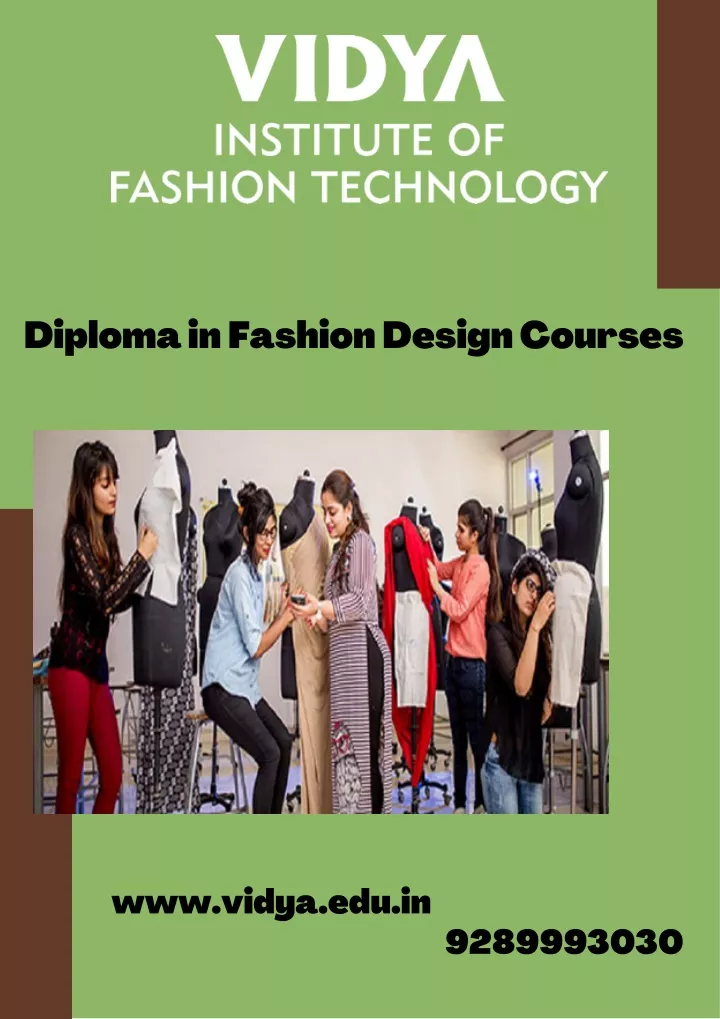 diploma in fashion design courses