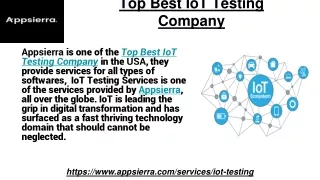 top best iot testing company