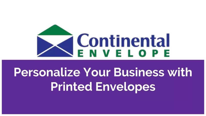 personalize your business with printed envelopes