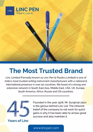 Buy the Best Stationery Online - Linc Pen