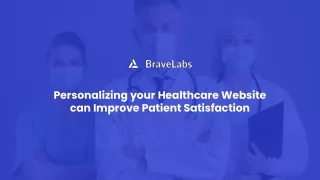 personalizing your healthcare website can improve