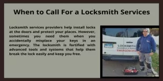 When to Call For a Locksmith Services