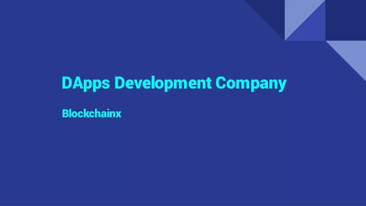 dapps development company