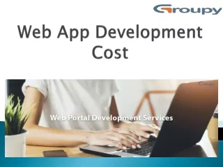 web app development cost
