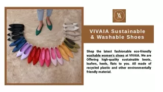 VIVAIA Sustainable & Washable Shoes