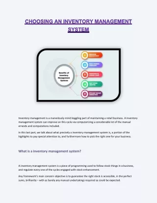 Choosing An Inventory Management System (Autosaved)