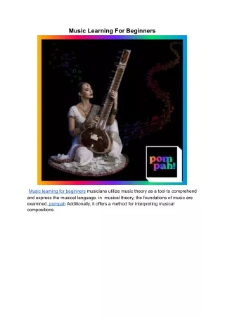 music learning for beginners