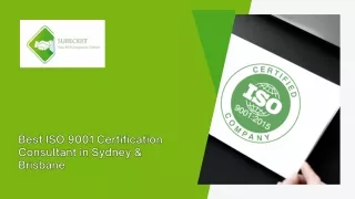 Best ISO 9001 Certification Consultant in Sydney & Brisbane