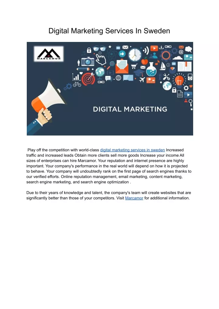 digital marketing services in sweden