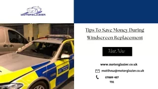 tips to save money during windscreen replacement