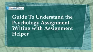 guide to understand the psychology assignment writing with assignment helper