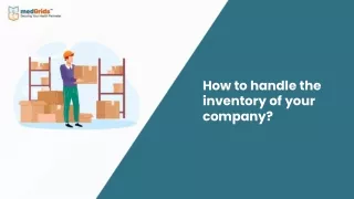 how to handle the inventory of your company