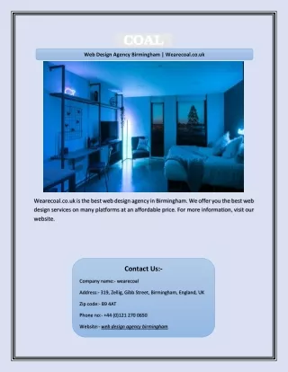 web design agency birmingham wearecoal co uk