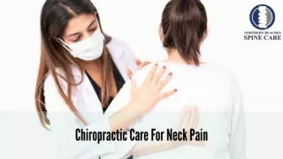 chiropractic care for neck pain