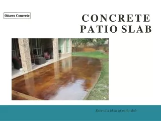 concrete patio slab