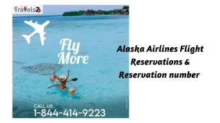 1-844-414-9223 Alaska Airlines Flight Reservation Number